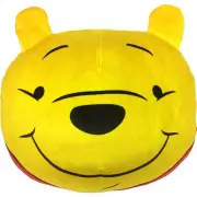 Winnie The Pooh Happy Face 11" Round Cloud Pillow Yellow