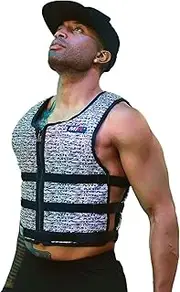 MiR Super Slim Air Flow Weighted Vest 4lbs - 32lbs Workout Vest for Men and Women. Solid Iron Weights. Machine Washable.