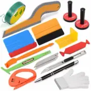 Car Wrap Vinyl Tools Kit Carbon Fiber style Wrapping Squeegee Felt Magnet Wrap