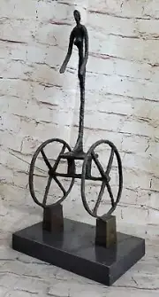 Rare Abstract Modern Le Chariot by Gia Handmade Masterpiece Bronze Statue Deal