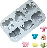 Animal Silicone Molds | Chocolate Cake Candy Cookie Baking Molds,6-Cavity Fondant Chocolate Cake Candy Gummy Jelly Moulds Kitchen Baking Tools