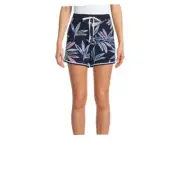 Ladies Pajama Shorts Size XL (16-18) Navy Floral NEW