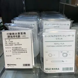 現貨 行動無水香氛機 更換用毛氈 MUJI 無印良品 噴霧器 香精油 水氧機 精油 無水 USB 棉片 無印 全新品