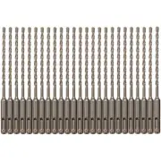 25PCS SDS Plus 7/16" X6" Rotary Hammer Concrete Masonry Drill Bit Carbide Tip