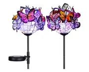 1 Set Butterfly Lights Outdoor Butterfly Lights Garden Decorative