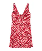 Versace Strawberry Garden Devore-Printed Sleeveless Mini Dress IT38 red/white