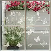 24pcs prevent birds from hitting windows sticker doors and windows pasted with large electrostatic butterflies