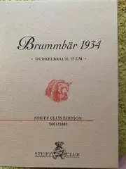 Original Steiff 2001 Club Edition Growling Bear Brummbar 420252 NIB Never Opened