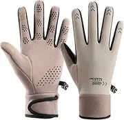 [Generic] Waterproof Gloves Women Ski Gloves Touch Screen Gloves Waterproof And Windproof Polyester Waterproof Fingerless Gloves