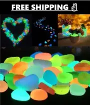 Glow Stones Dark Garden Pebbles for Yard Decor, Walkways, Aquarium & Weddings
