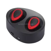 Tws-K2 Mini V4.1 Wireless Stereo Bluetooth Headset With Charging Case(Black Red)
