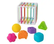 Fat Brain Toys 13cm InnyBin Block Shape Toy 10m+ Baby/Toddler Educational Shapes
