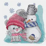 Purrfect Pals Cross Stitch Kit - The Cat Friends, B1199