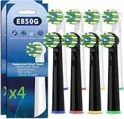 Replacement Toothbrush Heads Compatible with Oral B Braun Pro 1000/3000/5000/6000/7000,8PCS Electric Clean Brush Heads Refill for Smart 1500/Clean 360,Genius x/6000/8000/Cross/Floss/Sensitive