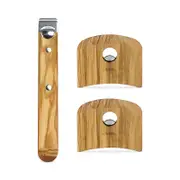 Cristel Casteline Tech Olive Wood Handle Set