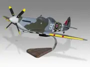 Supermarine Spitfire Tr.9 RAF Desk Wood Aircraft New Model Large Scale 1/24