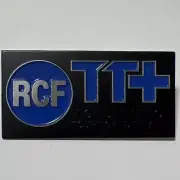 4pcs Replacement RCF TT+ Speaker Badge Emblem Logo Aftermarket