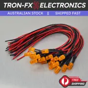5/10/20Pcs 5mm Orange Round Diffused Orange Lens LED 20CM Pre Wired DC12V
