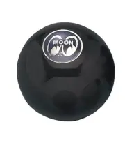 Mooneyes Universal Black Shift Knob w Black Moon Logo Size Large 2.25" MP021BBLU