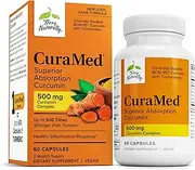 Terry Naturally CuraMed 500 mg Vegan - 60 Capsules - Superior Absorption BCM-95 Curcumin Supplement, Promotes Healthy Inflammation Response - Non-GMO, Gluten-Free, Halal - 60 Servings