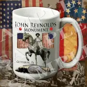 John Reynolds Monument Gettysburg 15-ounce American Civil War themed coffee mug