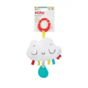 Nuby Hanging Cloud Chime Plush Teether - Colorful - Textured - BPA Free
