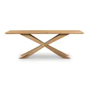 [Florabelle Living] Helsinki Oak Dining Table W/ Cross Leg Natural 2.2m