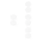 8 pcs Reusable DIY Face Mask Plate Hard Plastic Mud Mask Tray Facial Mask
