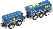 UPKOCH Battery Operated Train Toy for Boys and Girls Realistic Cartoon Train Model Lights Sounds Age 3