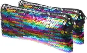 HAKIDZEL Travel Makeup Pouches Pcs Sequin Lipstick Bag for Women Stylish Functional Organizers for Cosmetics Electronics