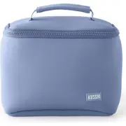 KUSSHI Small Neoprene Train Case in Pearl Blue/Sand Pink at Nordstrom