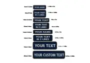 1PC Navy Custom Name Embroidery Patch | Badge Iron On Or Hook Loop 10X2.5CM,8...