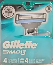 Gillette Mach3 Men's Razor Blade Refill 4 Cartridges