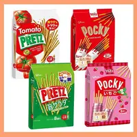 在飛比找Yahoo!奇摩拍賣優惠-格力高 glico Pocky 固力果 巧克力棒 番茄棒 草