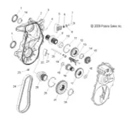 Polaris Hyvo Chain, Genuine OEM Part 3222134, Qty 1
