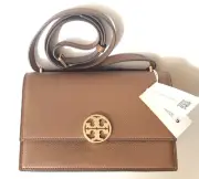 Tory Burch Miller Shoulder Bag Tiger's Eye Brown NWT