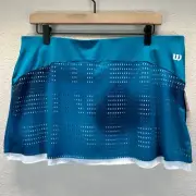 NEW Wilson Women's Skort Womens Size XL Colorflight 12.5 Skirt Activewear Tennis