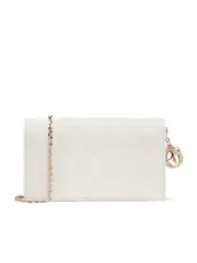Lady Dior Pouch in Latte Cannage Lambskin
