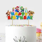 Seyal® Supr Mario Happy Birthday cake Topper