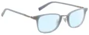 John Varvatos V405 Unisex Designer Blue Light Blocking Glasses Sky Gunmetal 48mm