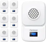 Clarionizer Ultrasonic Pest Control Repeller (6 Pack) - Pest Control Repeller Plug in, Ants, Spiders, Mouse, Bed Bugs, Mosquitos, Insect, Roach, Rodent for Home, Kitchen, Office, Warehouse