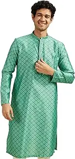 [DIWAS BY MANYAVAR] Men's Art Silk Self Design Kurta (1pc)