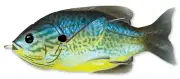 LIVETARGET Live Target Sunfish Hollow Body Soft Bait 3 1/2" Size Choose Color