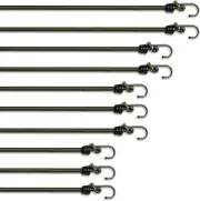 - Assorted Sizes - Bungee Cords with Hooks Heavy Duty Outdoor - Multi-Pack of...