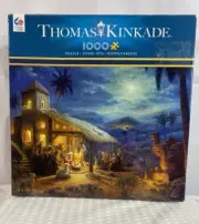 Thomas Kinkade The Nativity 1000 Piece Puzzle and Poster New