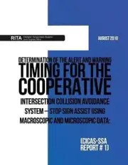 Determination of the Alert and Warning Timing for the Cooperative Intersection C