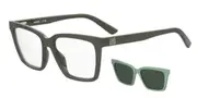 Moschino Love MOL661/C with Clip-On 1ED/QT Women’s Glasses Green Size 54 - Private Health Rebate - Blue Light Block Available