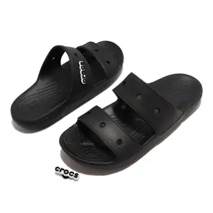 卡駱馳 Crocs Classic Sandal 黑 雙帶拖鞋 男鞋 女鞋 拖鞋 輕量設計【ACS】 206761001