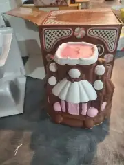 Vintage 1977 Avon GINGERBREAD HOUSE Frankincense & Myrrh 1.5" Candle - NEW!