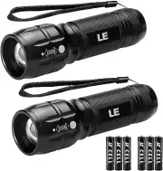 Lighting EVER LED Flashlights High Lumens, Small Flashlight, Zoomable,